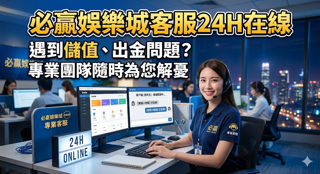 必贏娛樂城客服24H在線：遇到儲值、出金問題？專業團隊隨時為您解憂